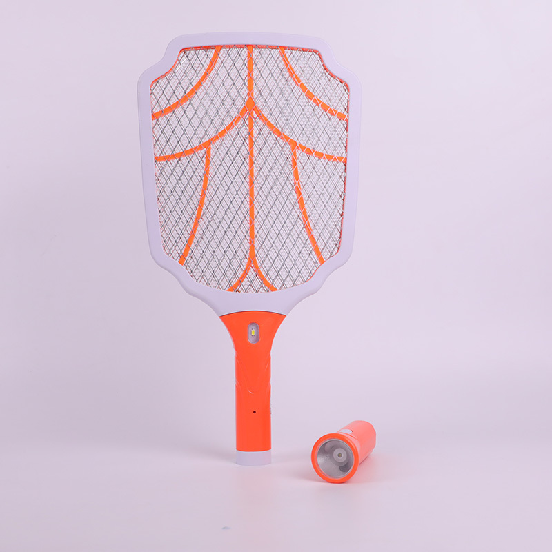 Fhiaba High quality electronic mosquito killer bat fly swatter Handheld Bug Zapper Racket with flashlight