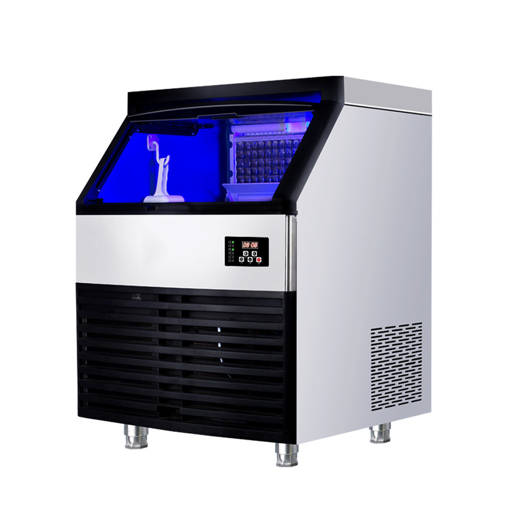 Professional cheap 120kg small capacity ice making machine cube cubic coffee drink cream shop ice maker