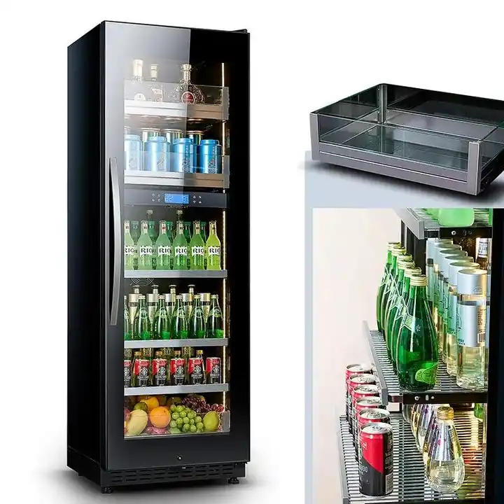 fenfei locking ice and display desktop cabinet drawers 19 20 22 inch 17 18  30 wide 150 can beverage refrigerator