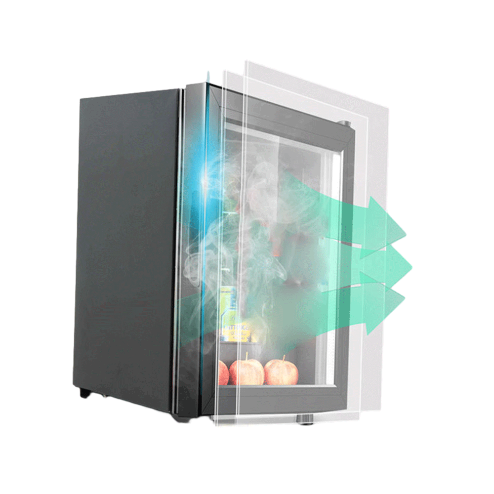 Lockable 52 liter small fruit milk cooler home compact fridge compressor cooling small refrigerator