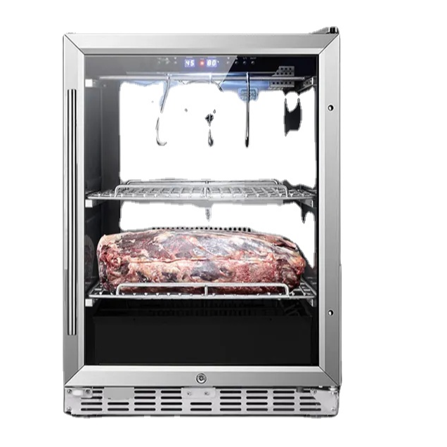 154 liter small built in Humidity Temperature Control compressor Dry Aged Beef steak meat Fridge