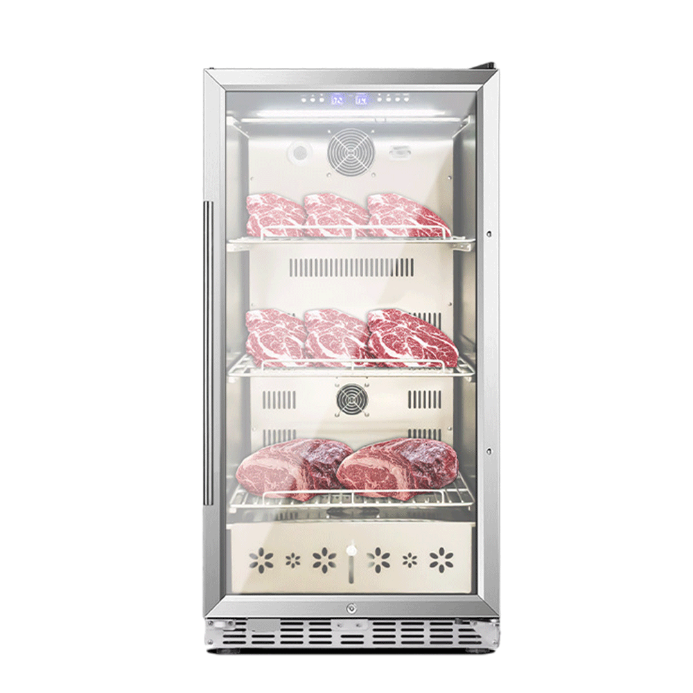 Glass Door Dry Ager Steak Aging Fridge Machine meat refrigerator dry cured curing cabinet chamber