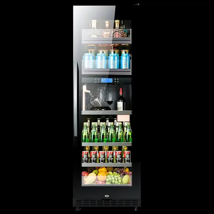 fenfei locking ice and display desktop cabinet drawers 19 20 22 inch 17 18  30 wide 150 can beverage refrigerator