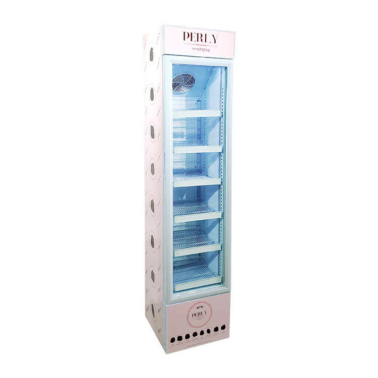 NUELEAD Commercial Single Door Glass Door Refrigerator Coca Display Cola Beverage Freezer Fridge