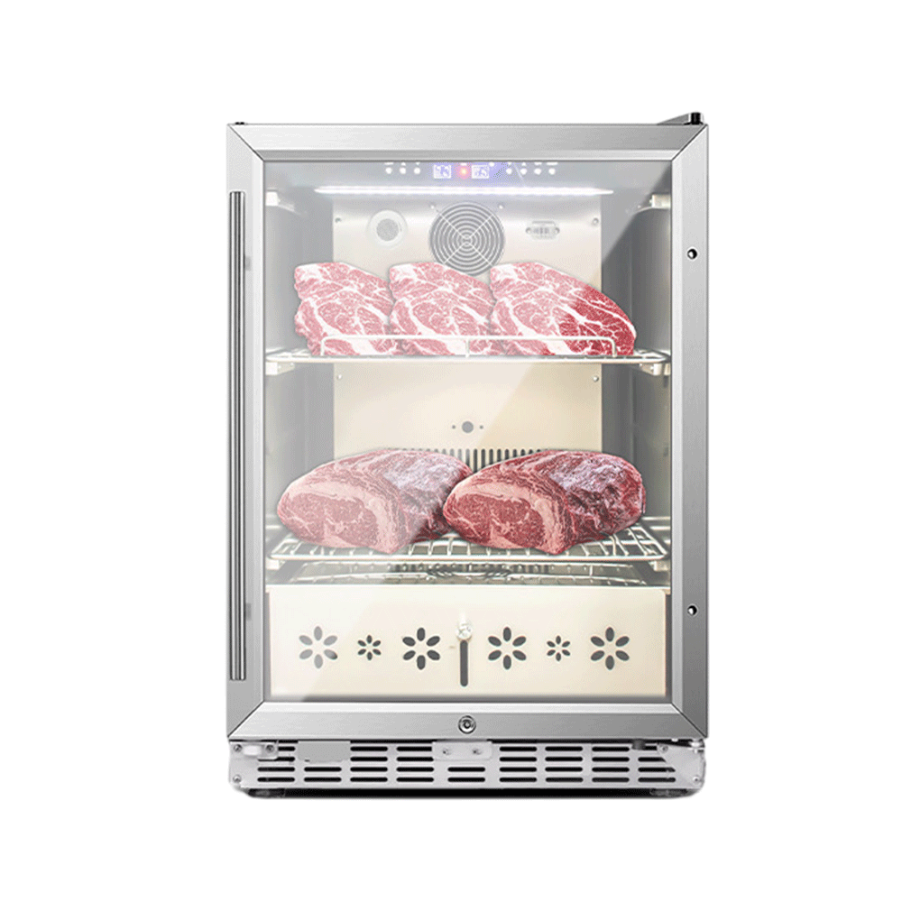 Glass Door Dry Ager Steak Aging Fridge Machine meat refrigerator dry cured curing cabinet chamber