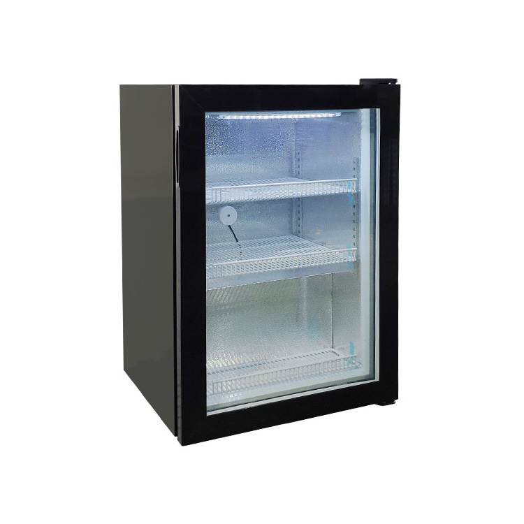 NUELEAD 98L Store Display Freezer Adjustable Temperature Setting Concerssion Stand Refrigerator Cola