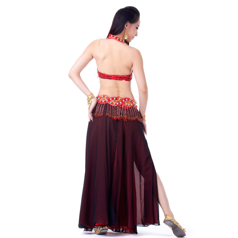 Professional bead belly dance performance costumes with tassel BellyQueen