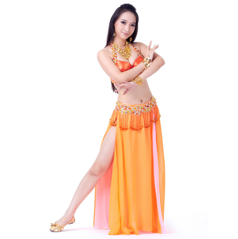 Professional bead belly dance performance costumes with tassel BellyQueen