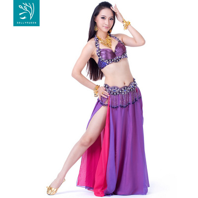 Professional bead belly dance performance costumes with tassel BellyQueen