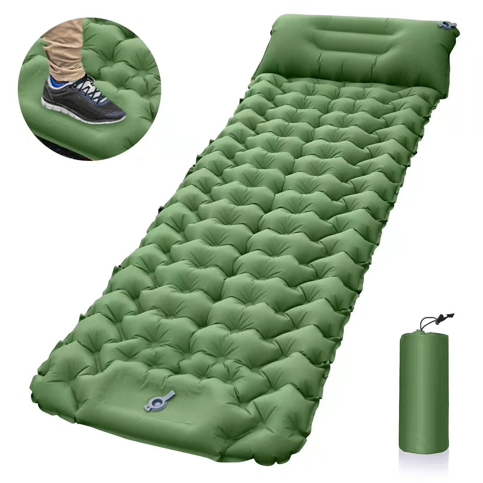 Mydays Outdoor Hot Sale 196*68*9CM Ultralight Inflatable Backpacking Pad Mat Air Mattress for Hiking Traveling Tent