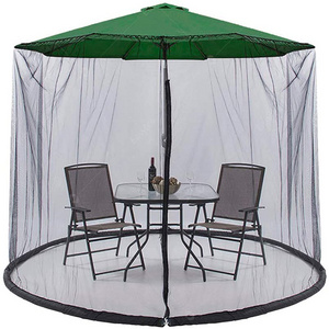 9' Patio Adjustable Large Garden Umbrella Hanging Tent Polyester Light Weight Mosquito Netting for Outdoor