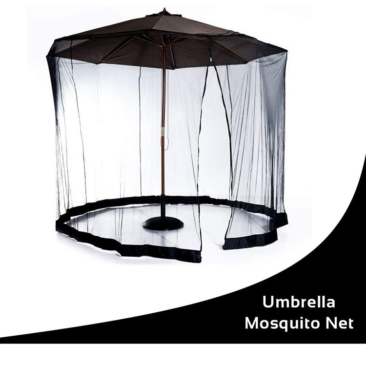 9' Patio Adjustable Large Garden Umbrella Hanging Tent Polyester Light Weight Mosquito Netting for Outdoor