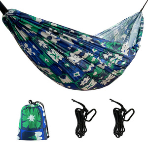 Mydays Outdoor Lightweight Premium Quality Durable Green Portable Outdoor Equipment Camping Accessories Hammock with Tree Strap