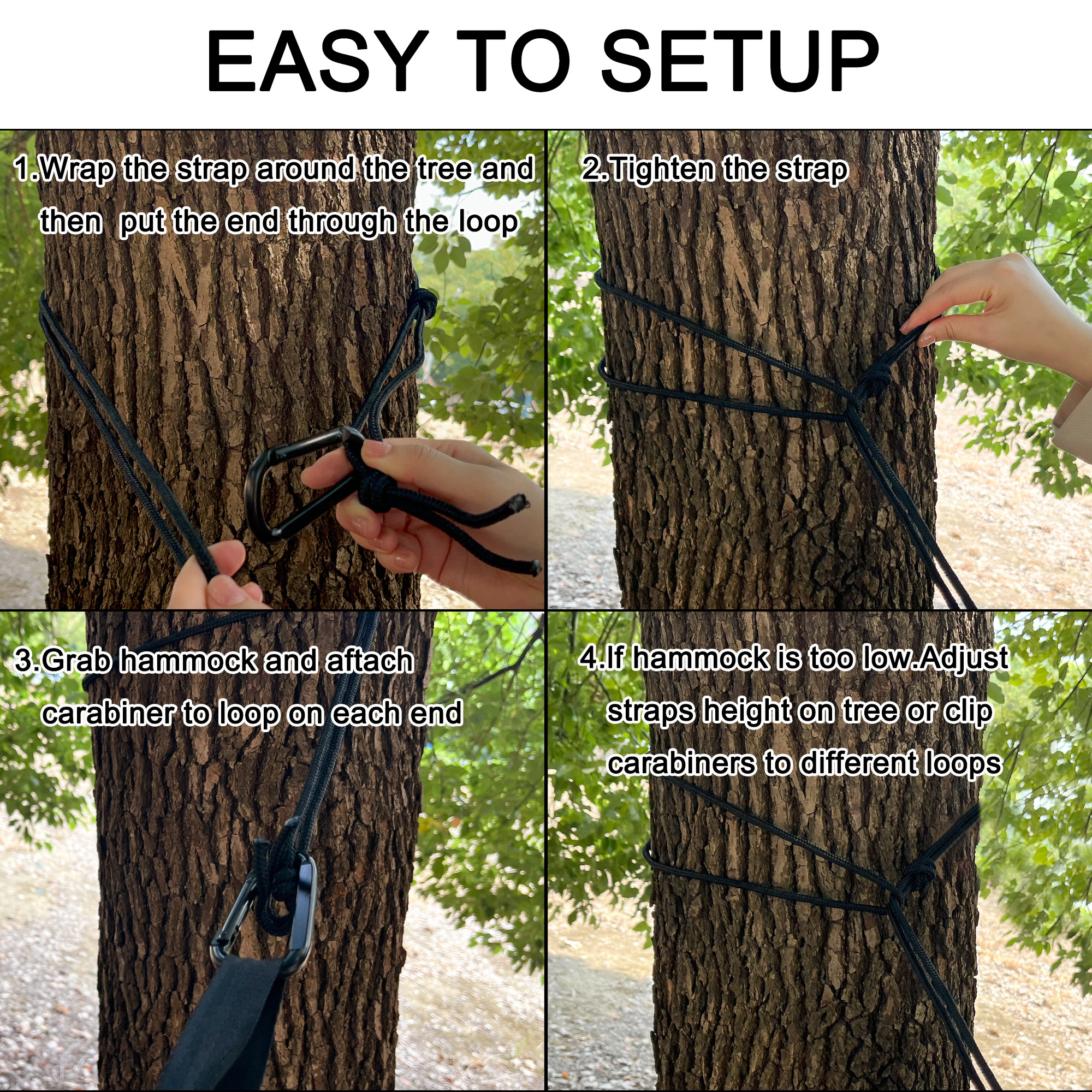 Mydays Outdoor Easy to Hangable Travel Tree Portable Hammock for Patio Yard Hiking Backpacking Hunting Outdoor  Beach Camping