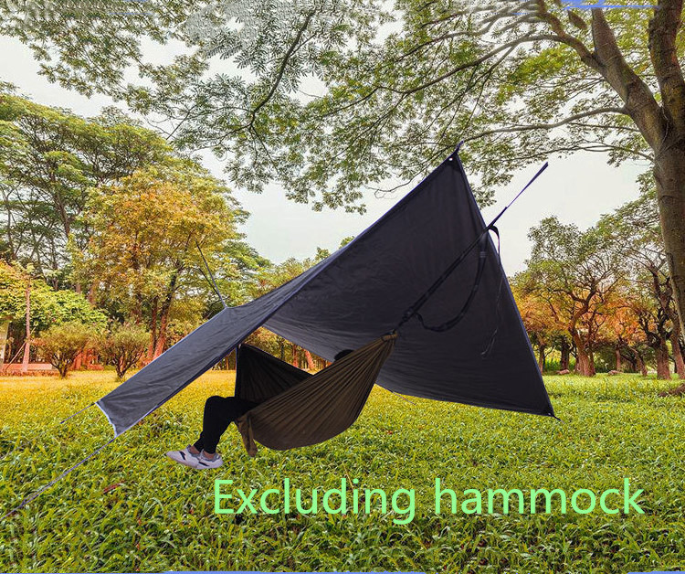 11.8X9.5FT Lightweight Waterproof Hammock Fly Camping Tarp Tent for Outdoor Travelling Hiking Climbing Fishing Picnics