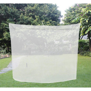 Lightweight White Single Bed Compact Canopy Net Mesh Camping Mosquito Nets for Outdoor Hiking Climbing