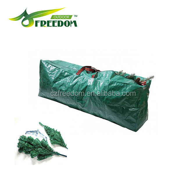 PE Woven Green  christmas tree storage bag