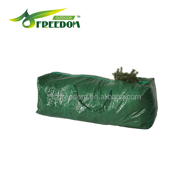 PE Woven Green  christmas tree storage bag