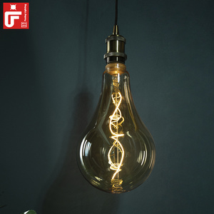 220V 120V 4W house decor lights Custom big size Led Filament Bulb spiral Lamp Retro Incandescent Edison Bulbs Light