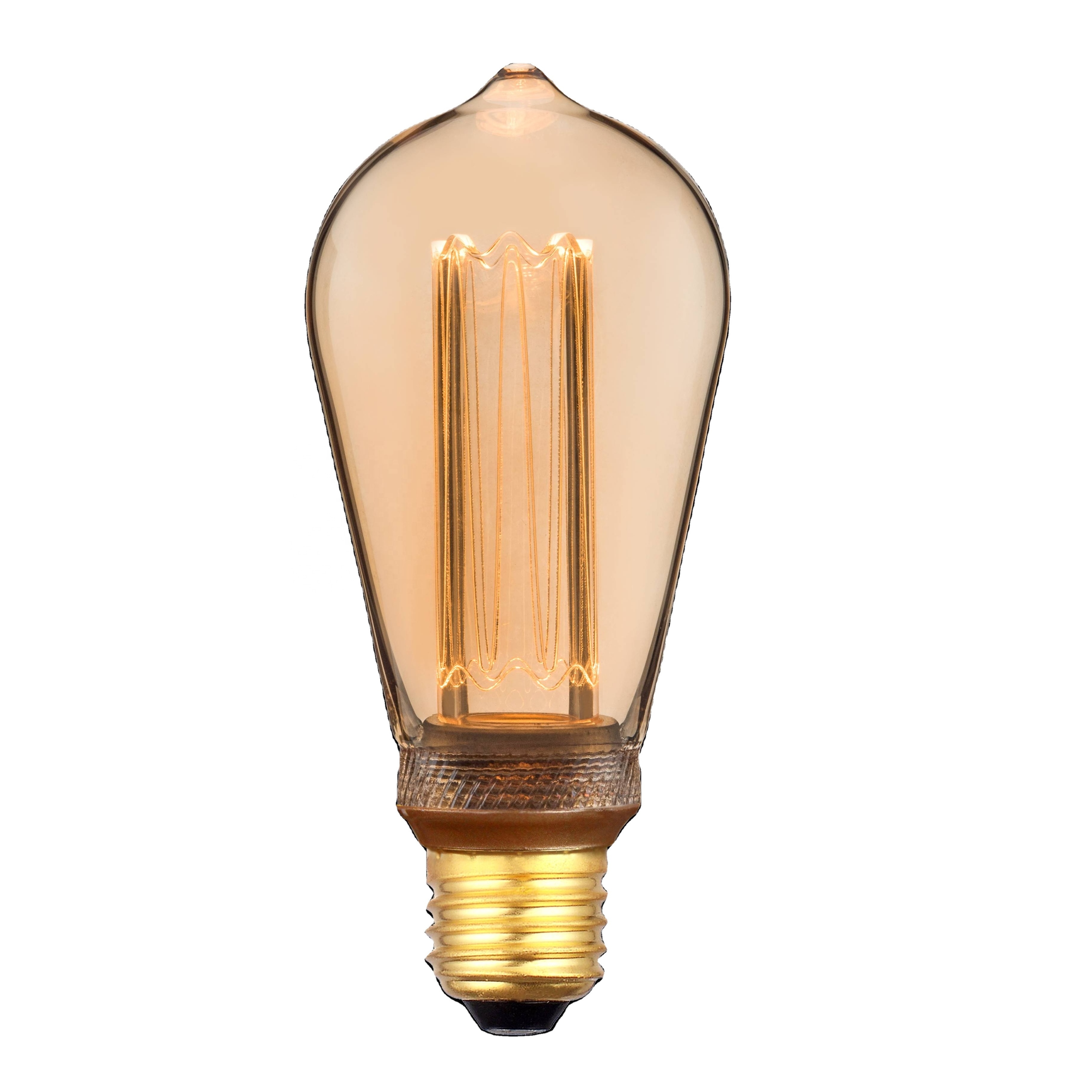 Hot sale 20W Vintage lamp  retro antique amber clear glass ST19 ST21 led edison bulb