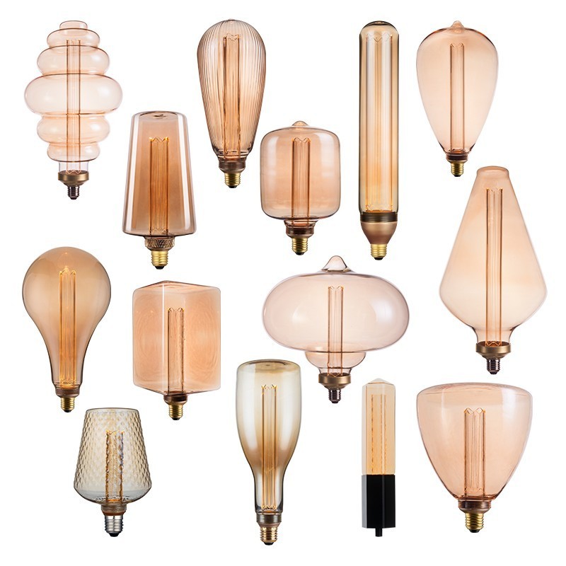 Hot sale antique vintage bulbs G200 220-240v light bulb edison retro lightbulbs A60 clear round  lamp