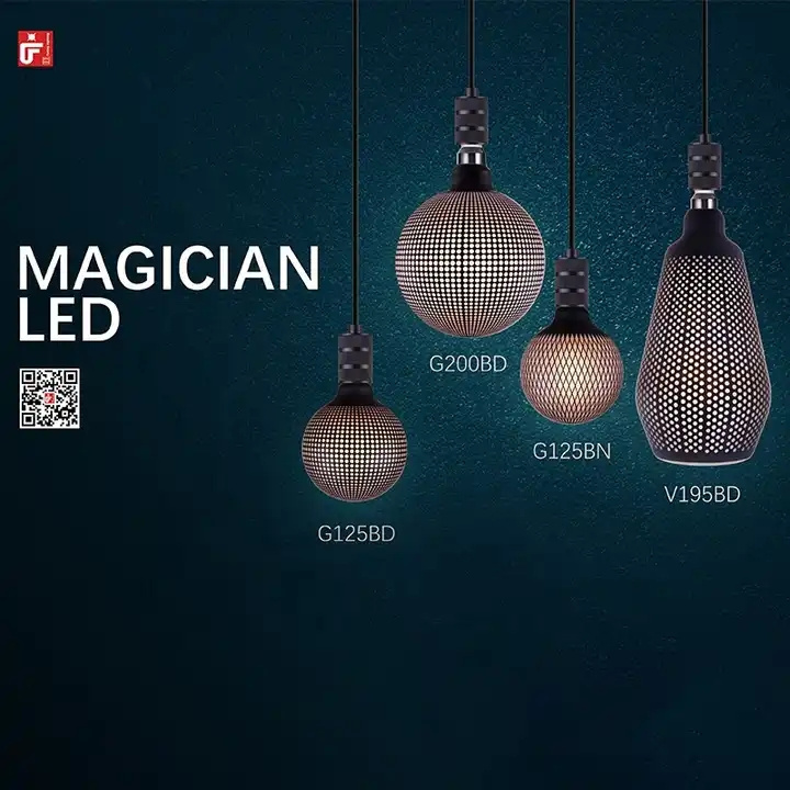 Modern Decorative electric bulb Magician Series E27 2700K 4W Retro Edison Filament LED Bulb