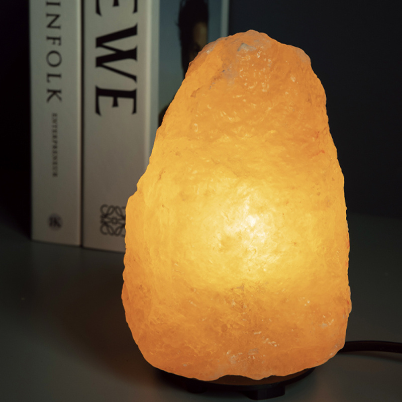 Modern design crystal night lamp decorative himalayan salt lamp Mountain hotel retro Marble battery lights led table lamps