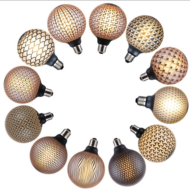 New Product Motif Lights E27 Custom Light Bulb Decoration Bulbs Personality Bar Restaurant Filament Led Bulb