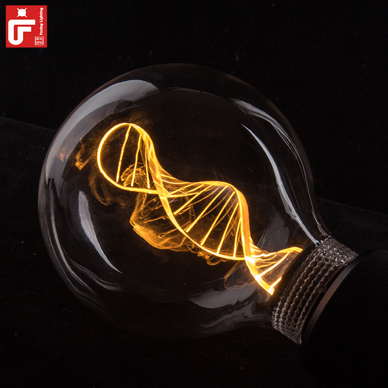 Hot Sale Antique Custom Light Bulb 3w E26 E27 Filament Glass 2200k Dimmable Edison Led Bulb