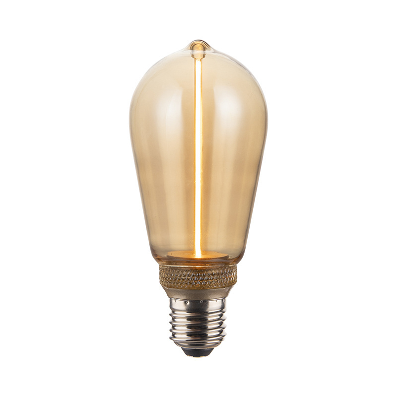 Hot Sale One Series 220v 120v 2w Decorative Light Bulb e27 Led Bulb Lamp  St64 Led Filament Bulb