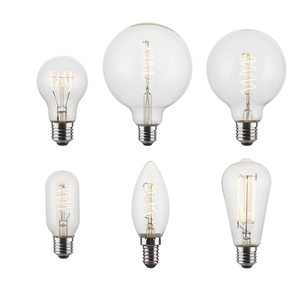 New Arrivals lamp design electric bulb E27 no flicker led light 0.6mm thickness dimmable filament bulbs