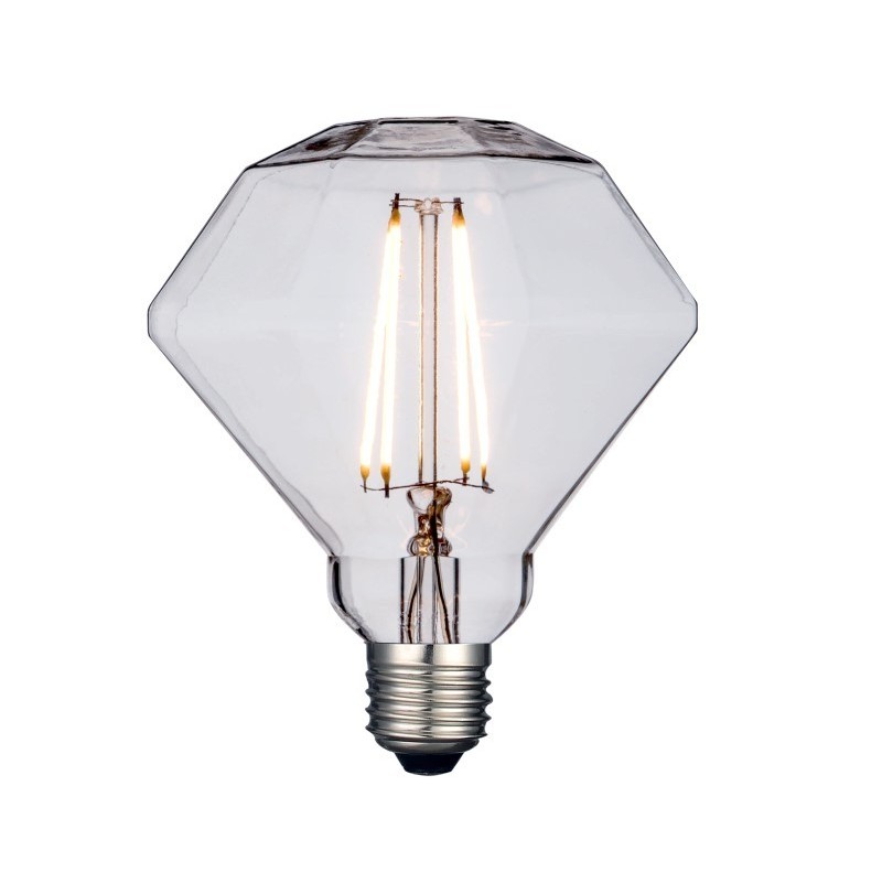 Dimmable Special Shaped  Vintage edison bulbs antique straight led bulbs e27  2200K Clear Glass filament led bulb