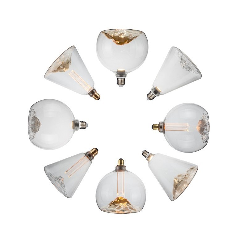 Luxury Ambience Mountain Shape Light Bulbs  E27  Led Edison Bulb For Restaurant Bar Home 2.5/3.5/4w Decorative Lighting