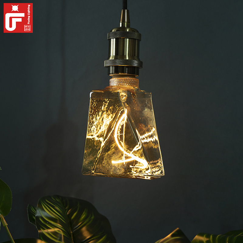 Irregular Shape Led Spiral Soft Filament Led Bulb Led Flexible Filament Bulb Led Filament Bulb Design Lamp Decoration