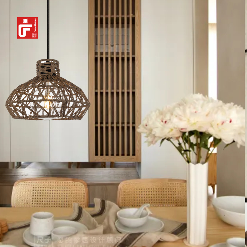 Rattan Pendant Light Chandelier Lamp Hanging Suspension Modern Lamps Home Decor Pendant Lighting Hotel Lighting Chandeliers