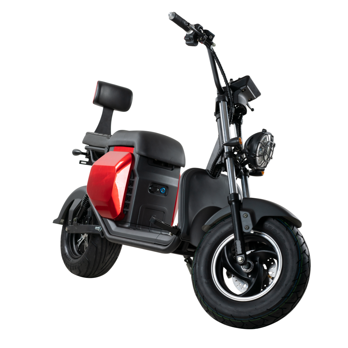 GaeaCycle 702 2000w Electric Moped EEC Fat Tire Electric Scooter with Delivery Box