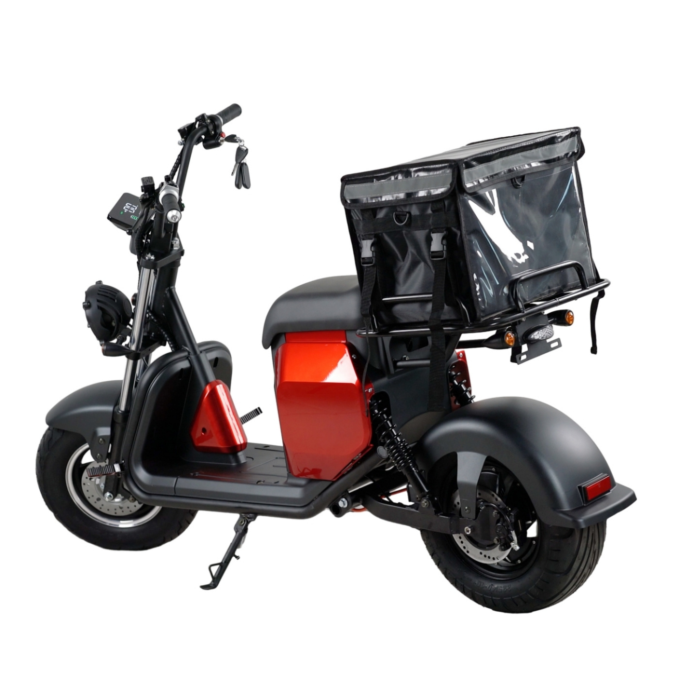 GaeaCycle 702 2000w Electric Moped EEC Fat Tire Electric Scooter with Delivery Box