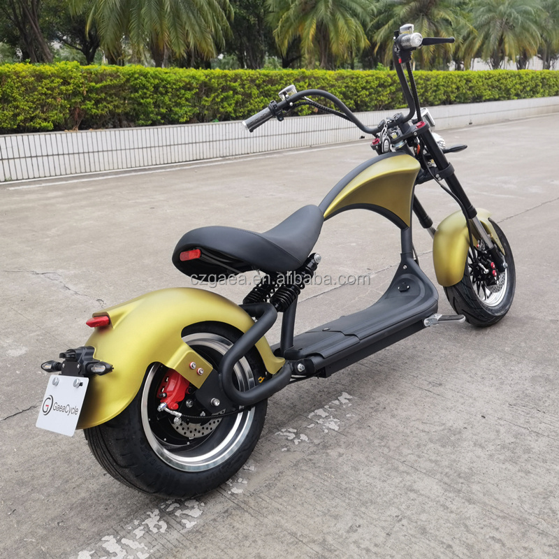 Europe Warehouse 2000W Electric Chopper Motorcycle Citycoco M1P Fat Tire E Scooter Deutschland For Adults