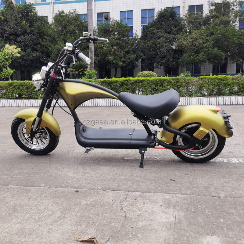 Europe Warehouse 2000W Electric Chopper Motorcycle Citycoco M1P Fat Tire E Scooter Deutschland For Adults