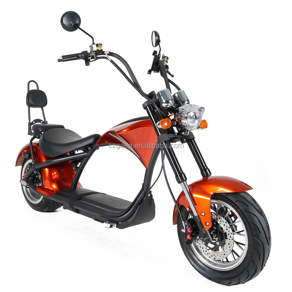 EEC COC 45km/h L1e City Coco Electric Chopper Scooter 2 Seater Citycoco M1 2000W 60V 20Ah Eu Warehouse