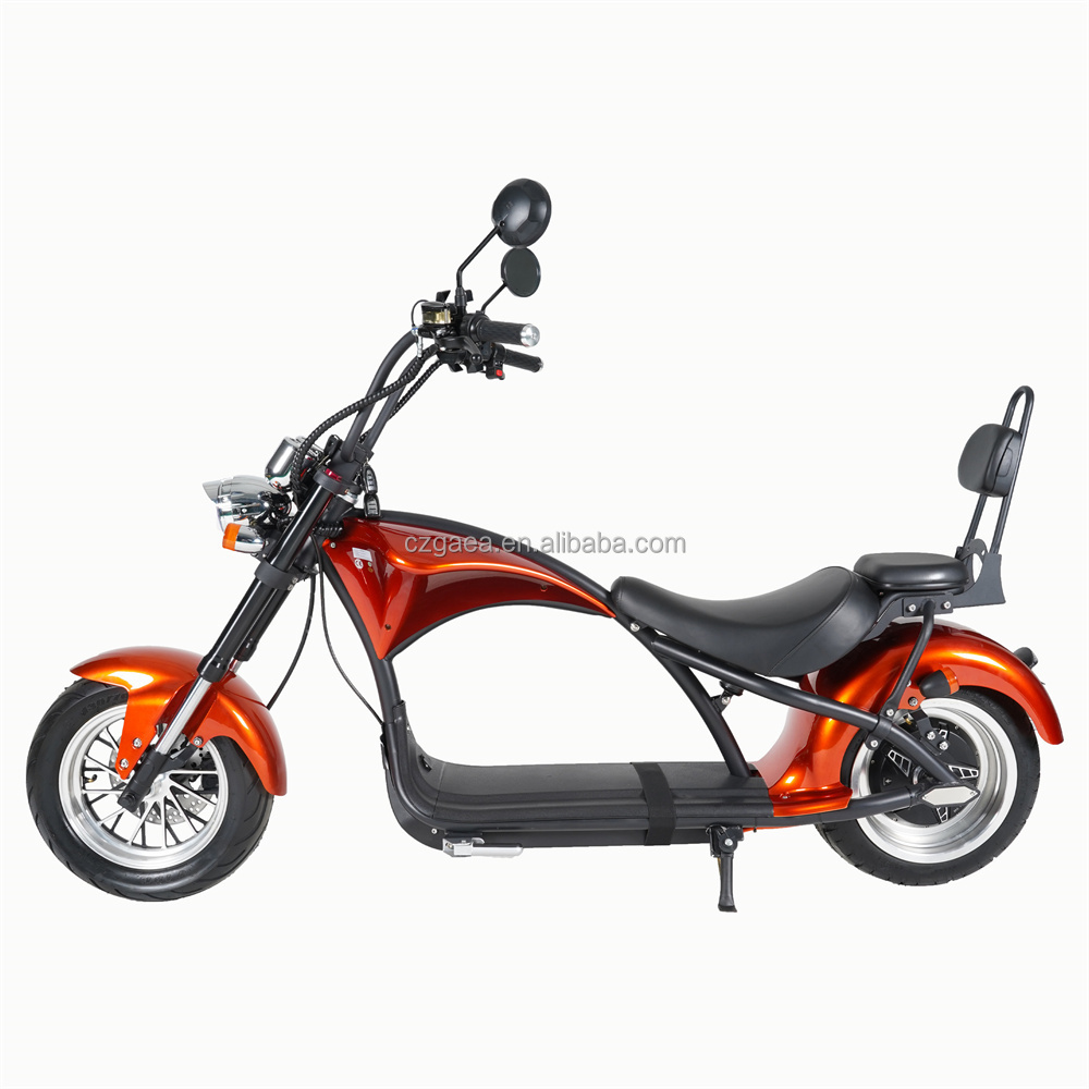 EEC COC 45km/h L1e City Coco Electric Chopper Scooter 2 Seater Citycoco M1 2000W 60V 20Ah Eu Warehouse