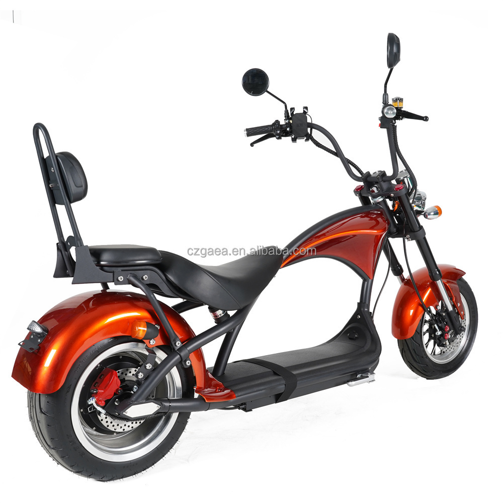 EEC COC 45km/h L1e City Coco Electric Chopper Scooter 2 Seater Citycoco M1 2000W 60V 20Ah Eu Warehouse