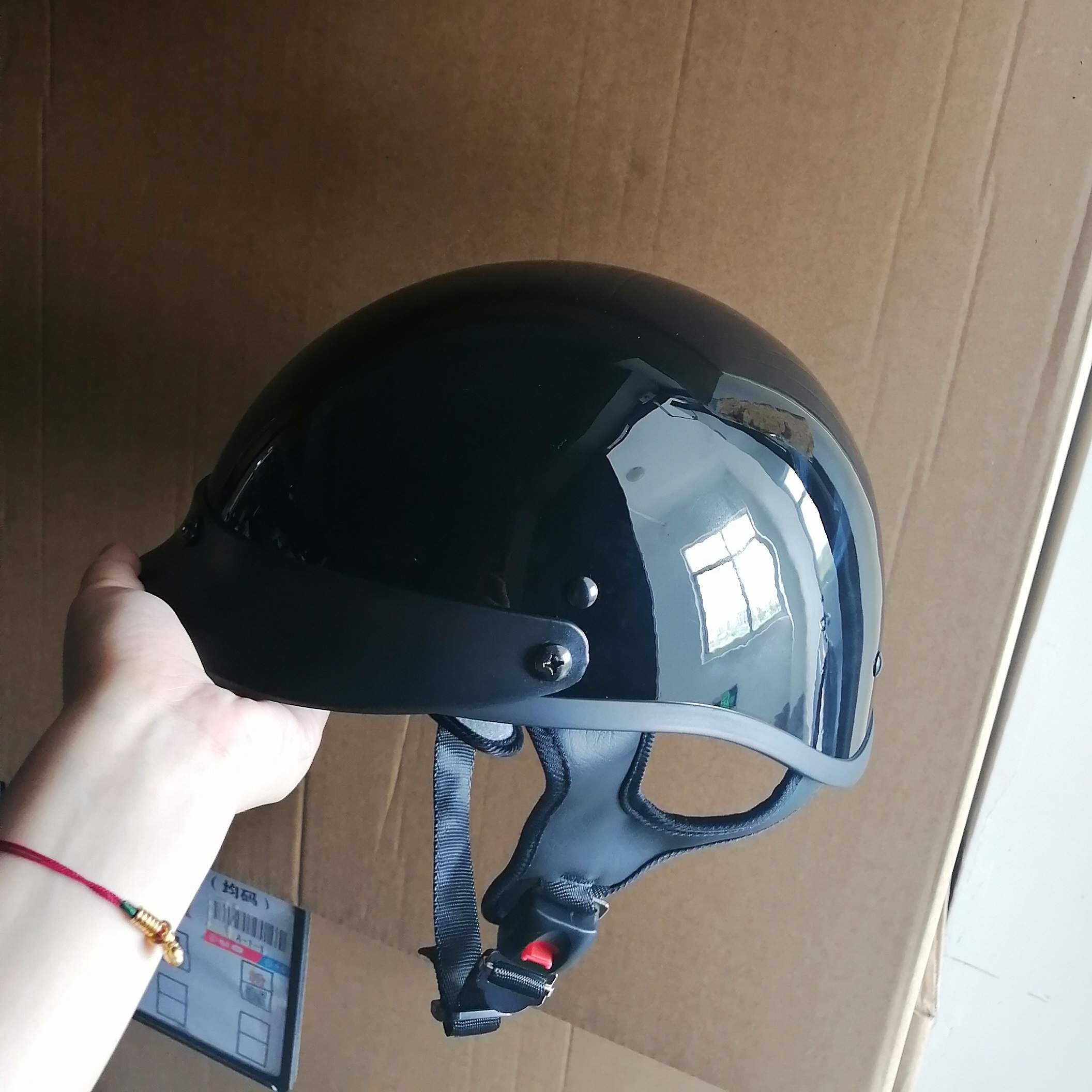 Dot approved wholesale ABS cheap half face motorcycle riding helmet for man and woman