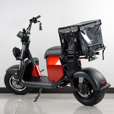 GaeaCycle 702 2000w Electric Moped EEC Fat Tire Electric Scooter with Delivery Box