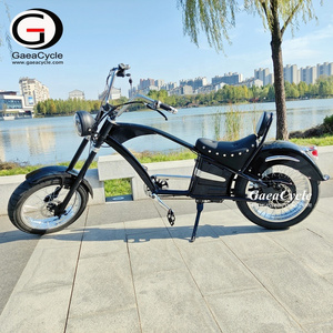 European Warehouse Gaea 2022 hot sale vintage fat bike electric chopper electric bicycle electric motorcycle 1000w e bike