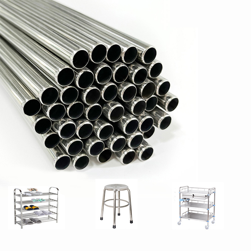 Customizable Size Steel Tube Seamless Polished Decor Cold Rolled Stainless Steel Furniture Pipe