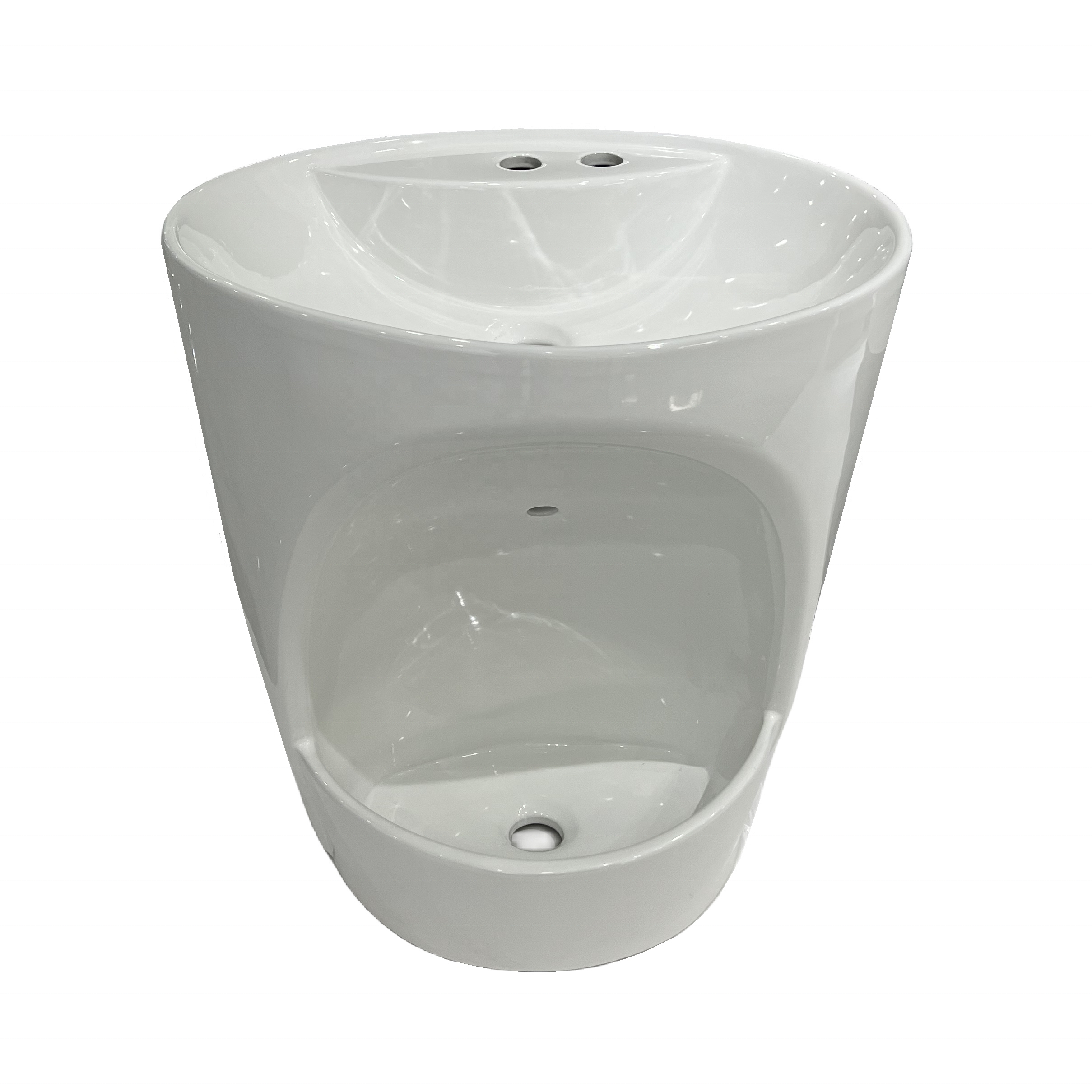 Chaozhou Wholesales Muslim Ceramic Wall Wash Basin WIth Foot Wudu Wadsher Sink