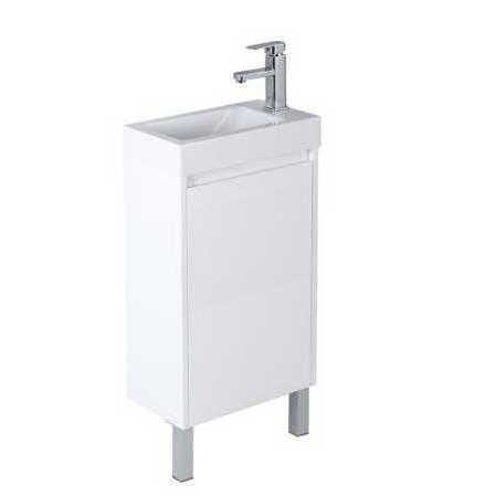 Australian Style High Gloss White/Matte White Wall Hung Small Corner Bathroom Vanity