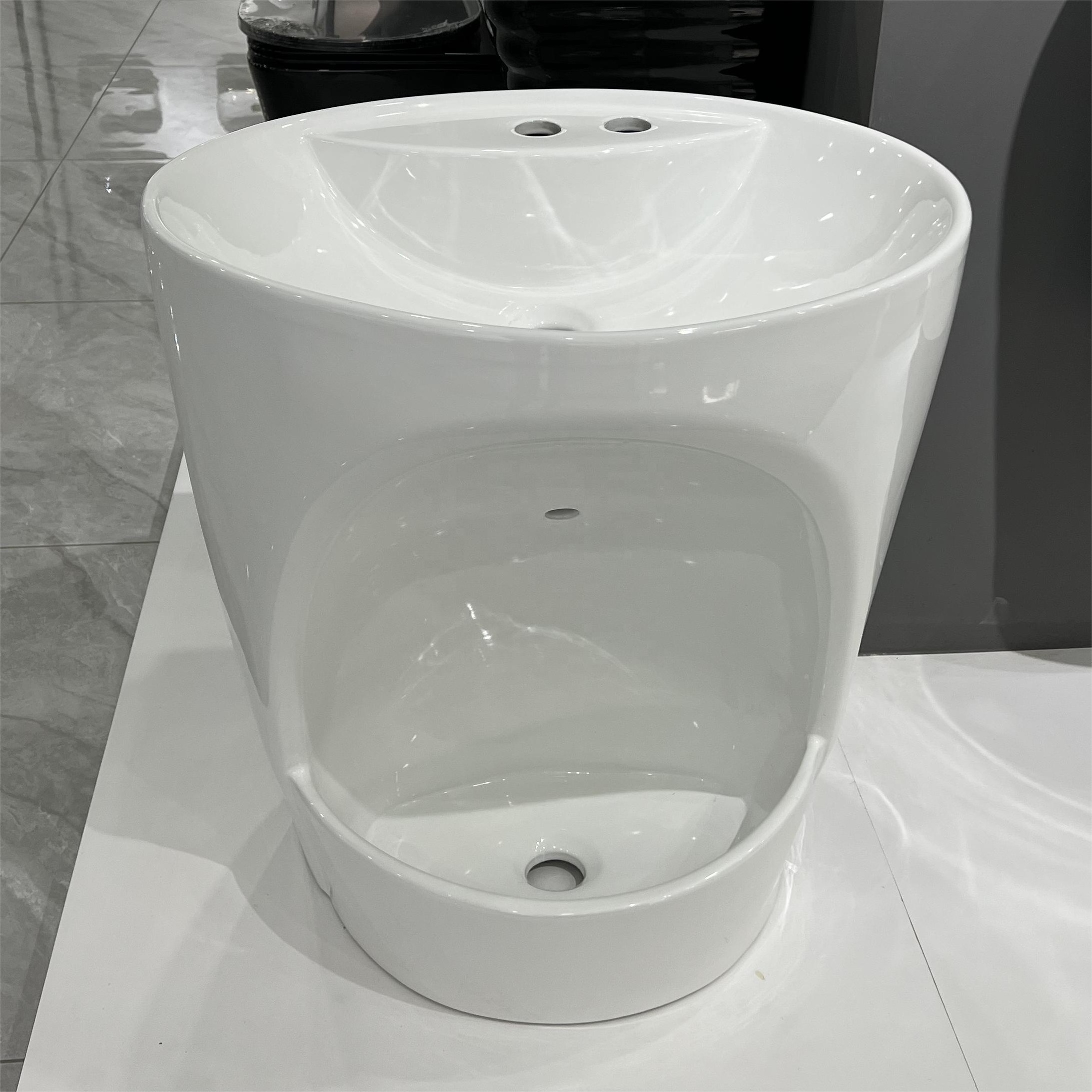 Chaozhou Wholesales Muslim Ceramic Wall Wash Basin WIth Foot Wudu Wadsher Sink