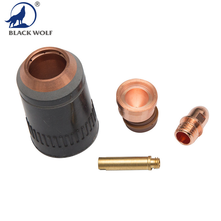 BLACK WOLF  Plasma cutting torch Nozzle and Electrode compatible for Trafimet A141 A140 CB150